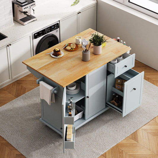 Somerset Modern Rolling Kitchen Cart Organizer