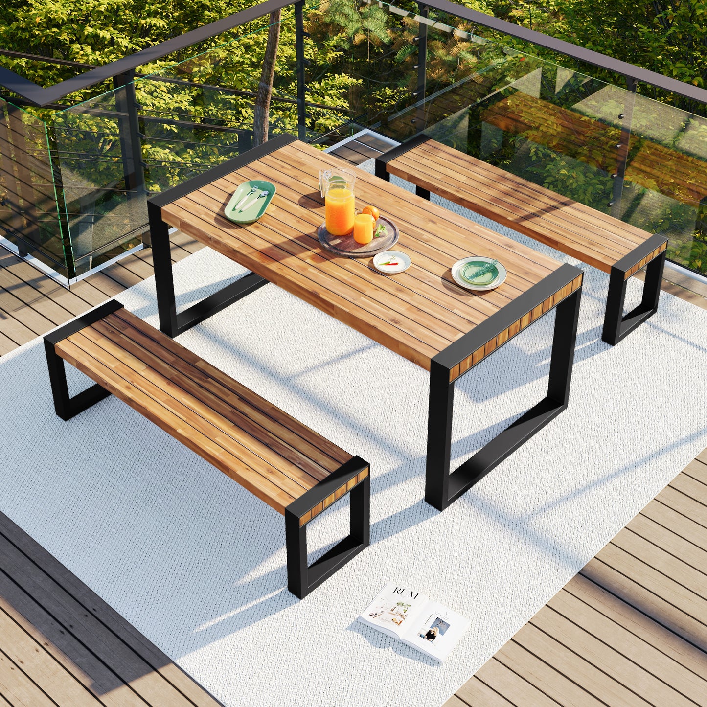 Oakridge Contemporary Outdoor Dining Set