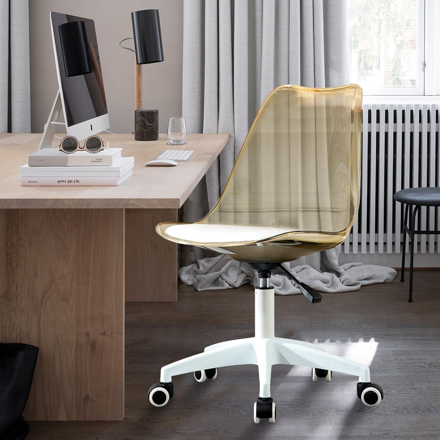 Luz Modern Amber Swivel Chair