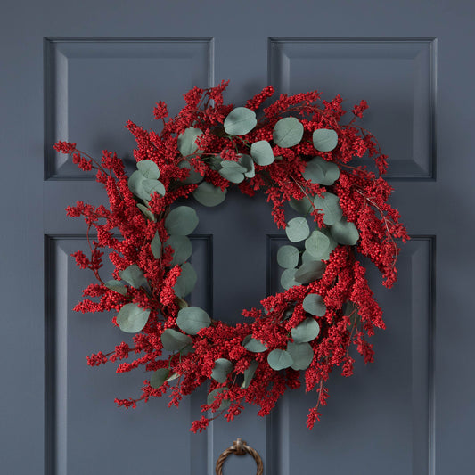 Kingsly Contemporary Berry Wreath Arrangement