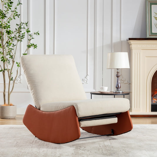 Westport Modern Rocking Recliner Chair with Footrest