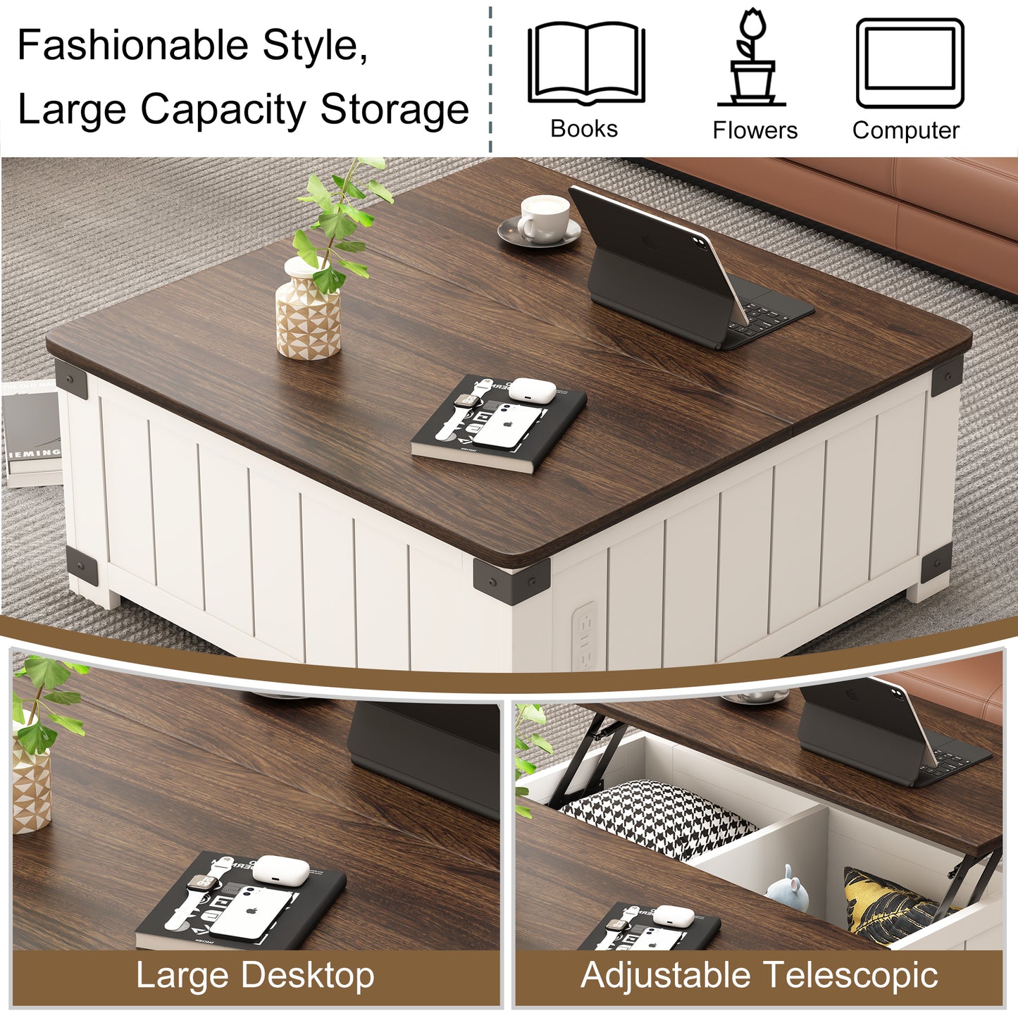 Lula Craftsman Lift Top Coffee Table