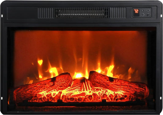 Marcel Industrial Velvet Electric Fireplace