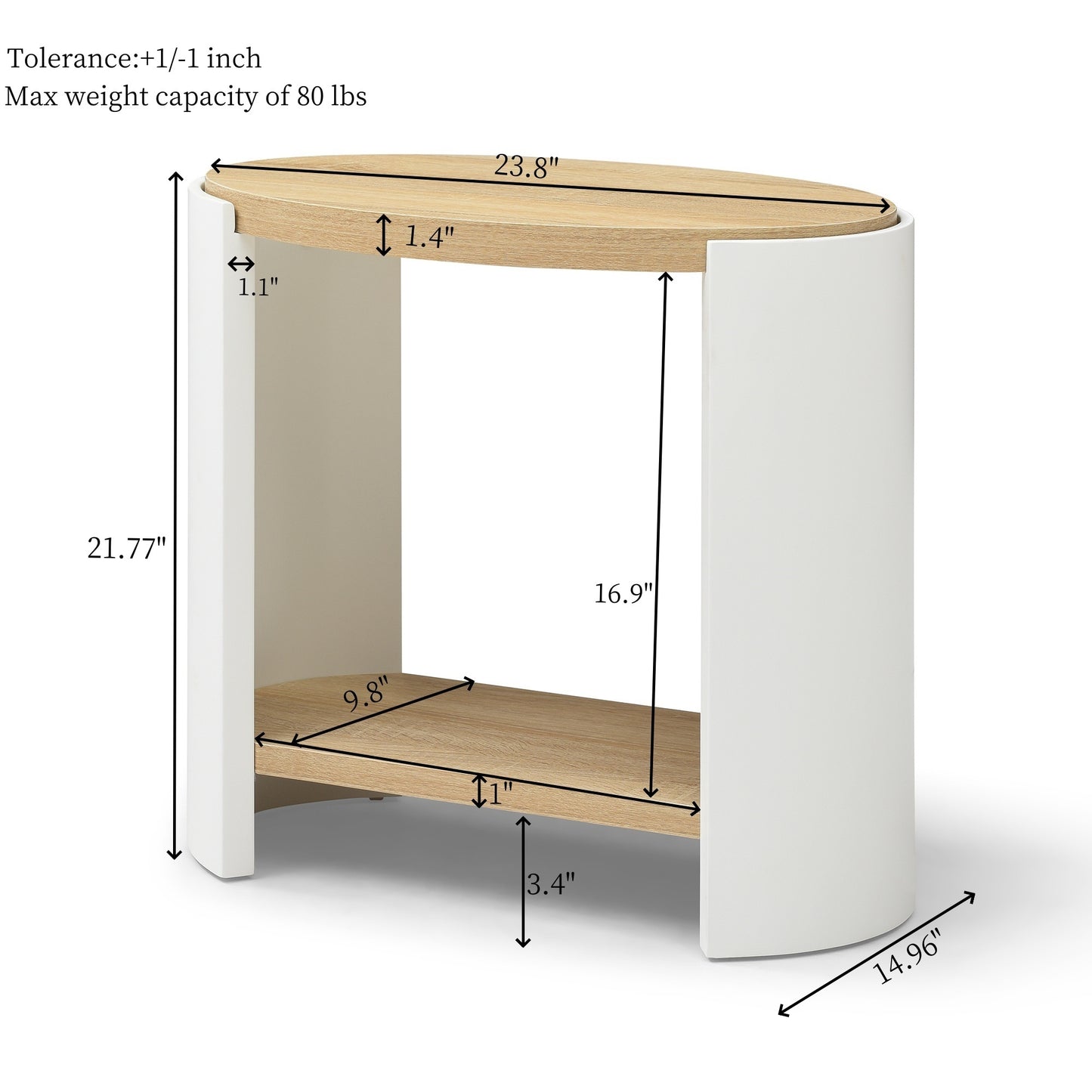 Centerville Modern End Table Small Side Table