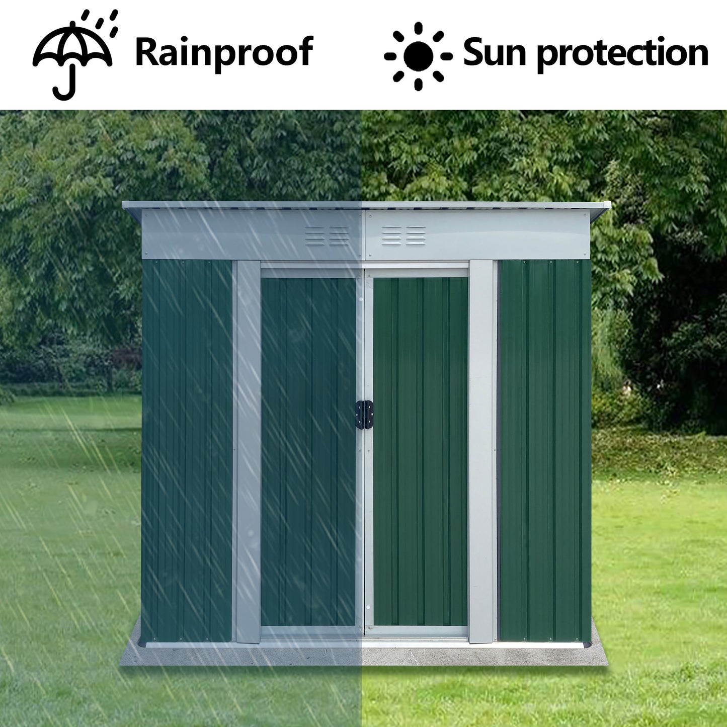 Silverleaf Contemporary Outdoor Storage Shed