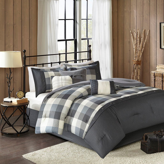 Healdsburg Contemporary Herringbone Comforter Set