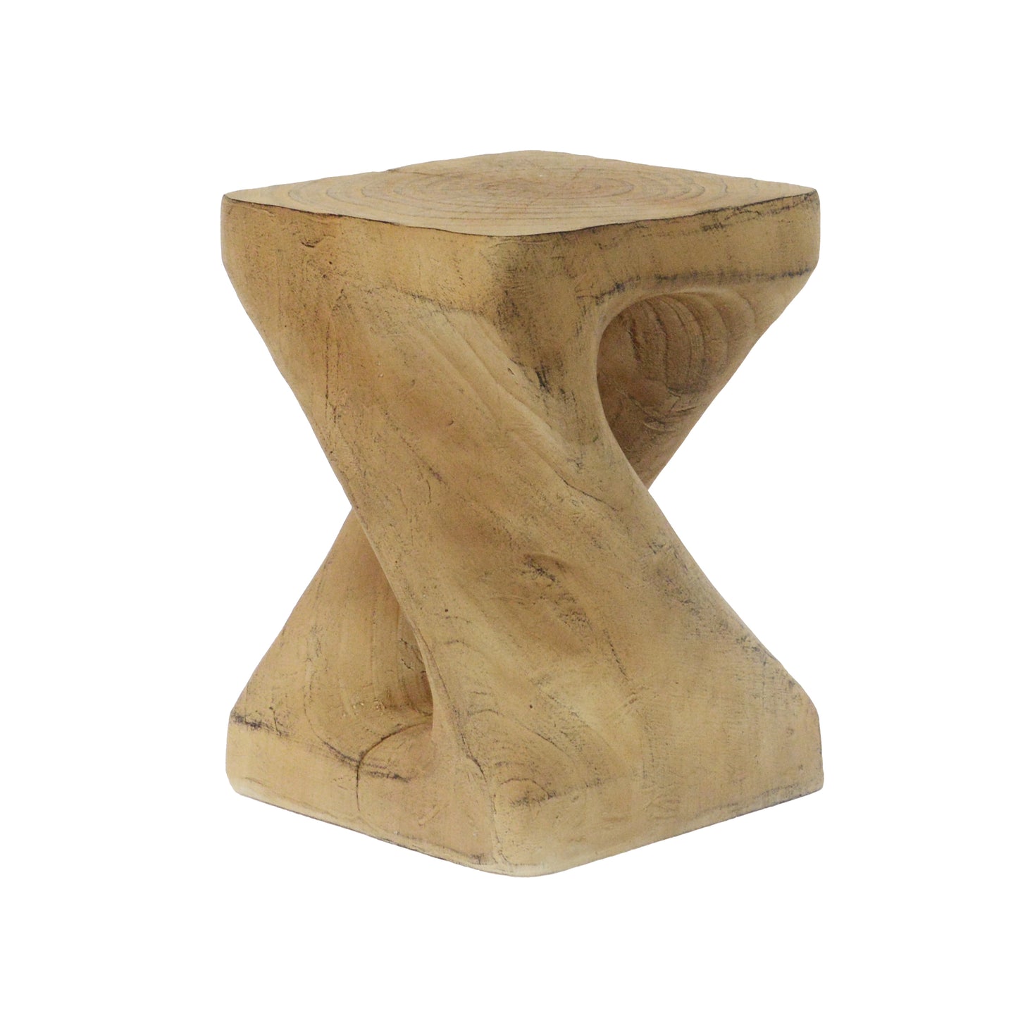 Bartholomew Craftsman Twist Shape Side Table