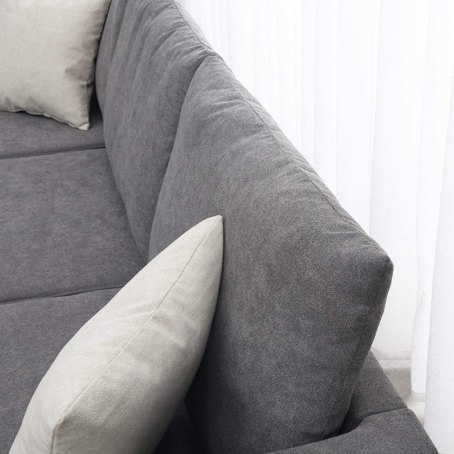 Elmcrest Modern Upholstered L-Shape Sofa