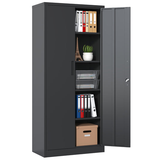 Calista Modern Metal Garage Storage Cabinet