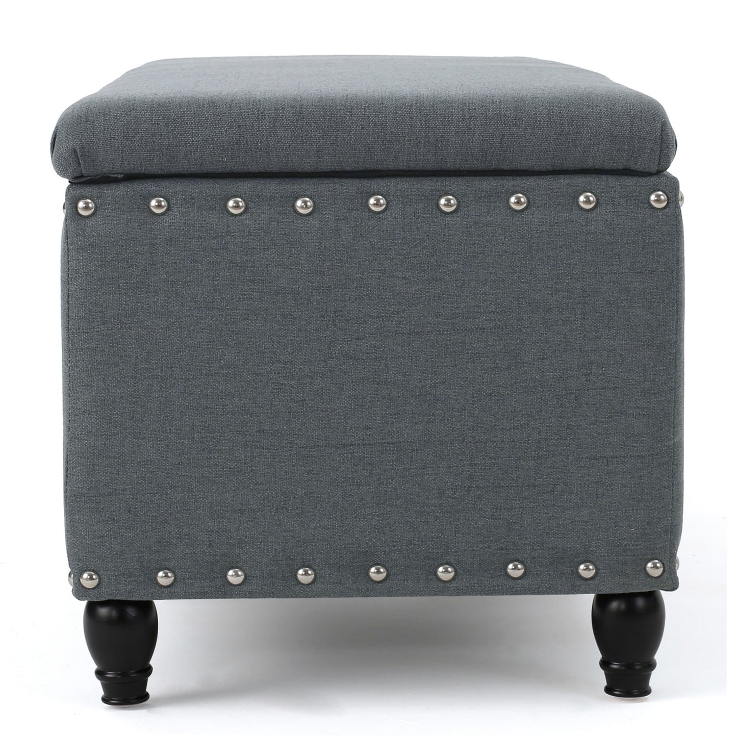 Mission Contemporary Velvet Storage Ottoman