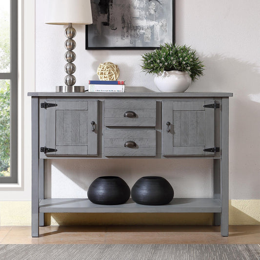 Marites Craftsman Solid Wood Sideboard with Drawers