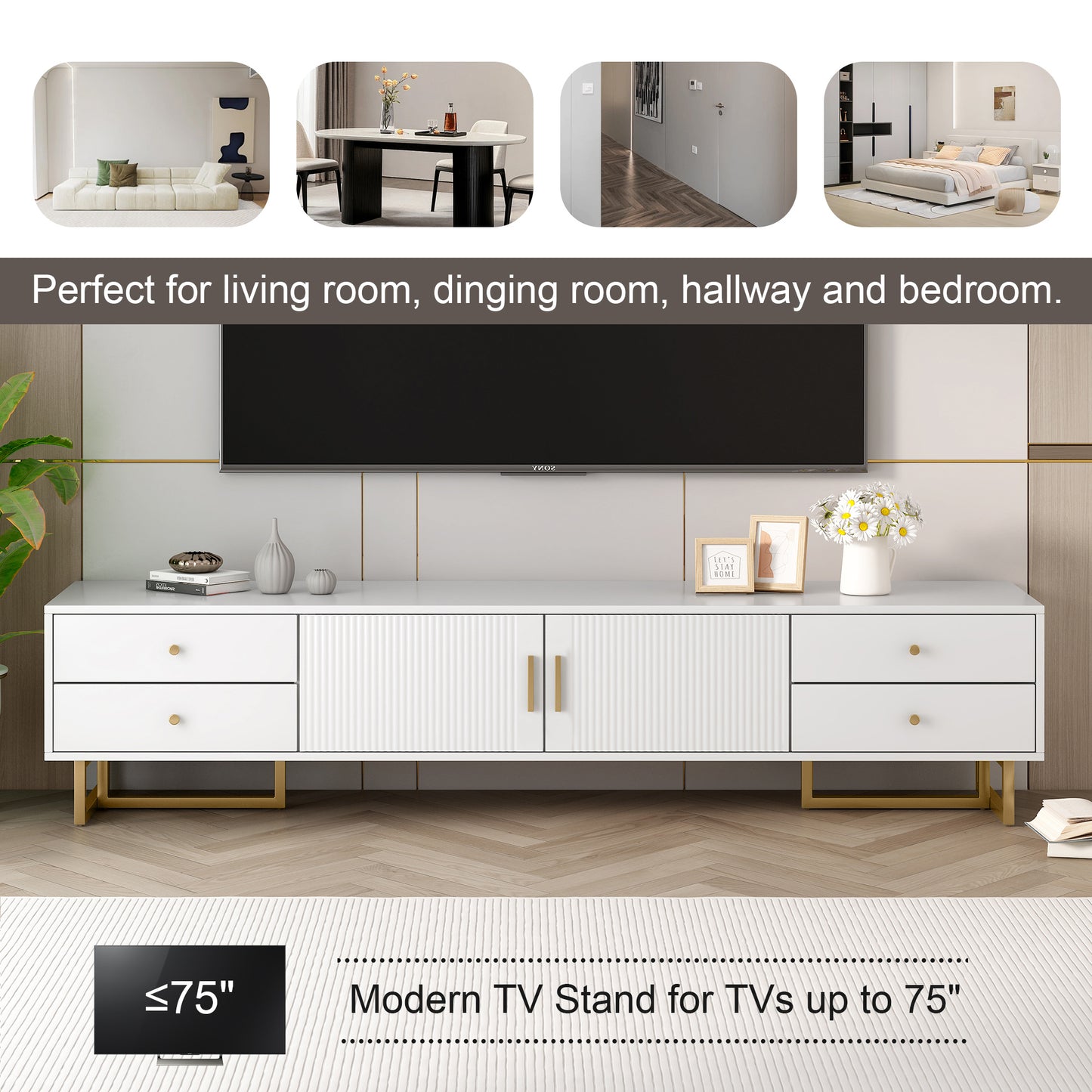 Niles Modern U-Can TV Stand Entertainment Center