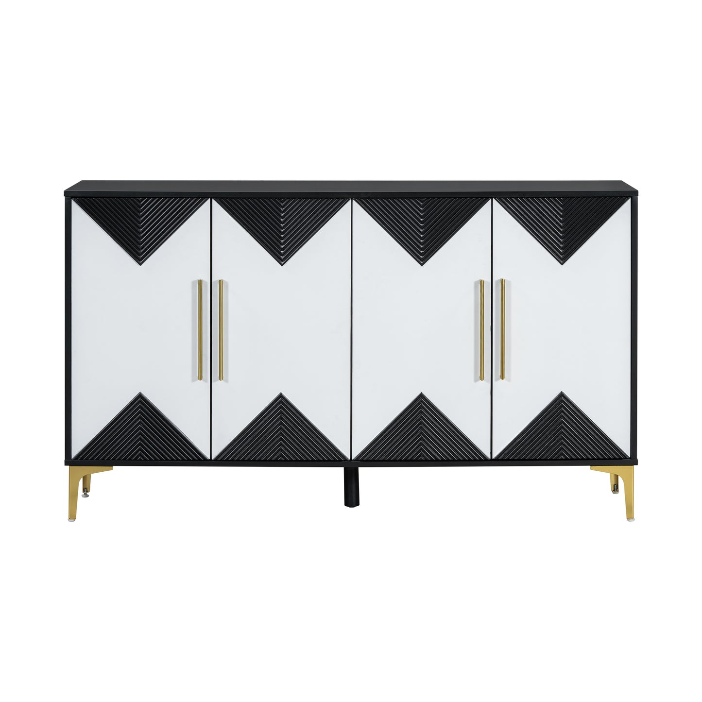 Healdsburg Contemporary U-Style Triangular Pattern Cabinet