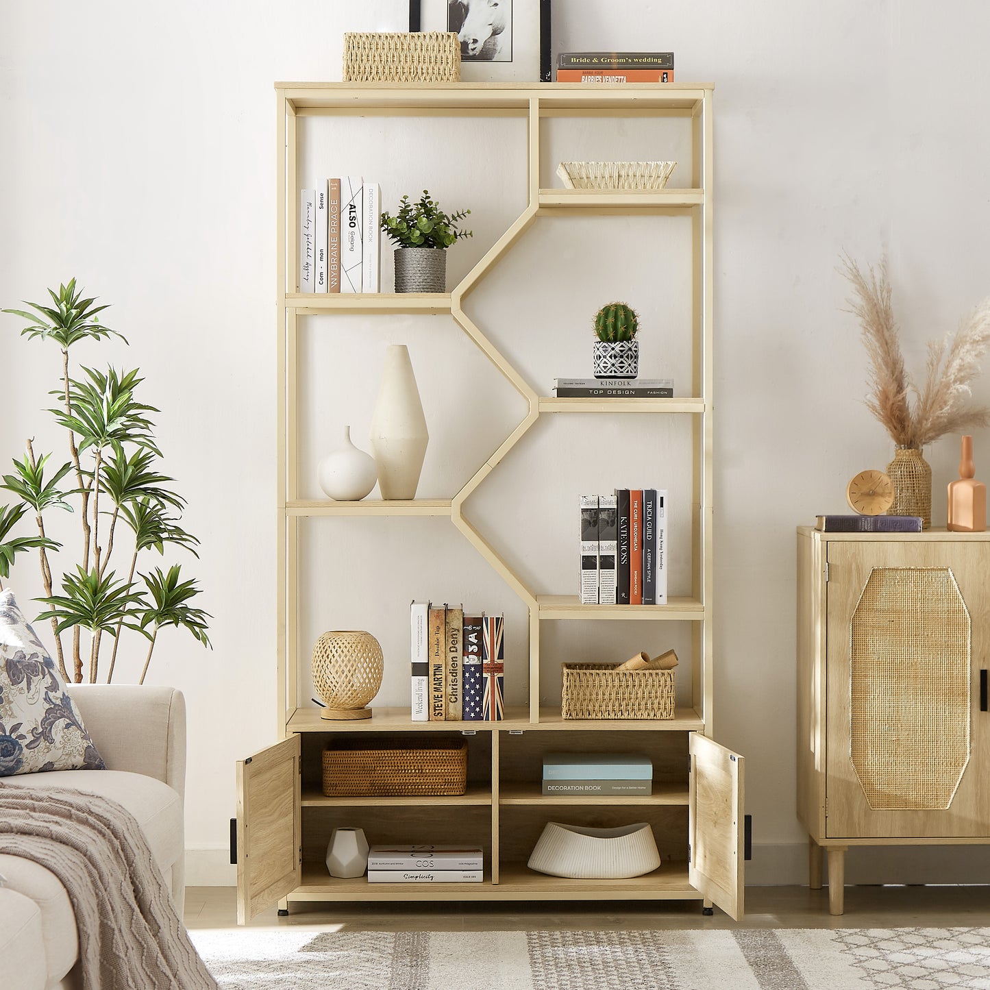 Bartholomew Modern Elegant Storage Shelve