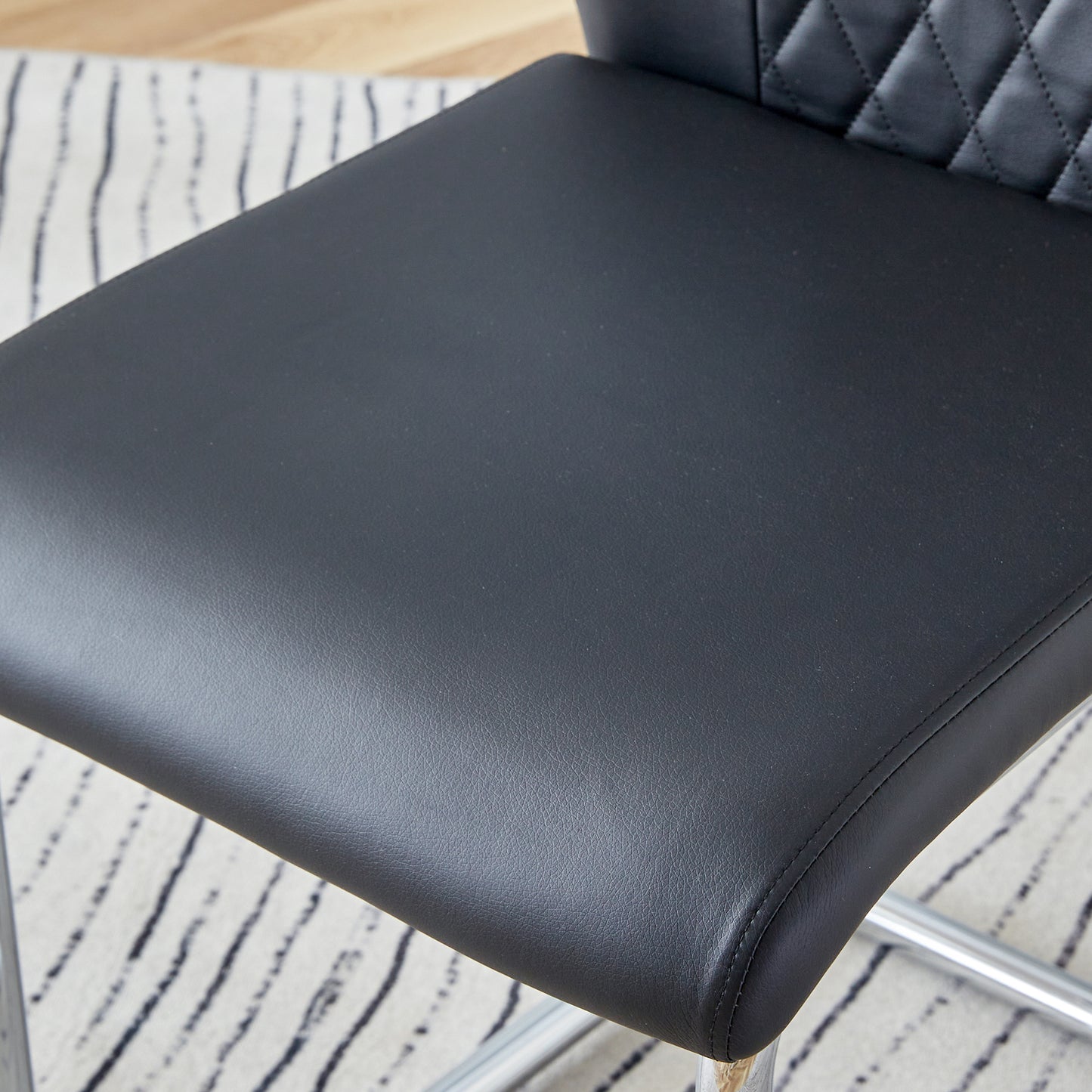 Eda Modern Faux Leather Chairs