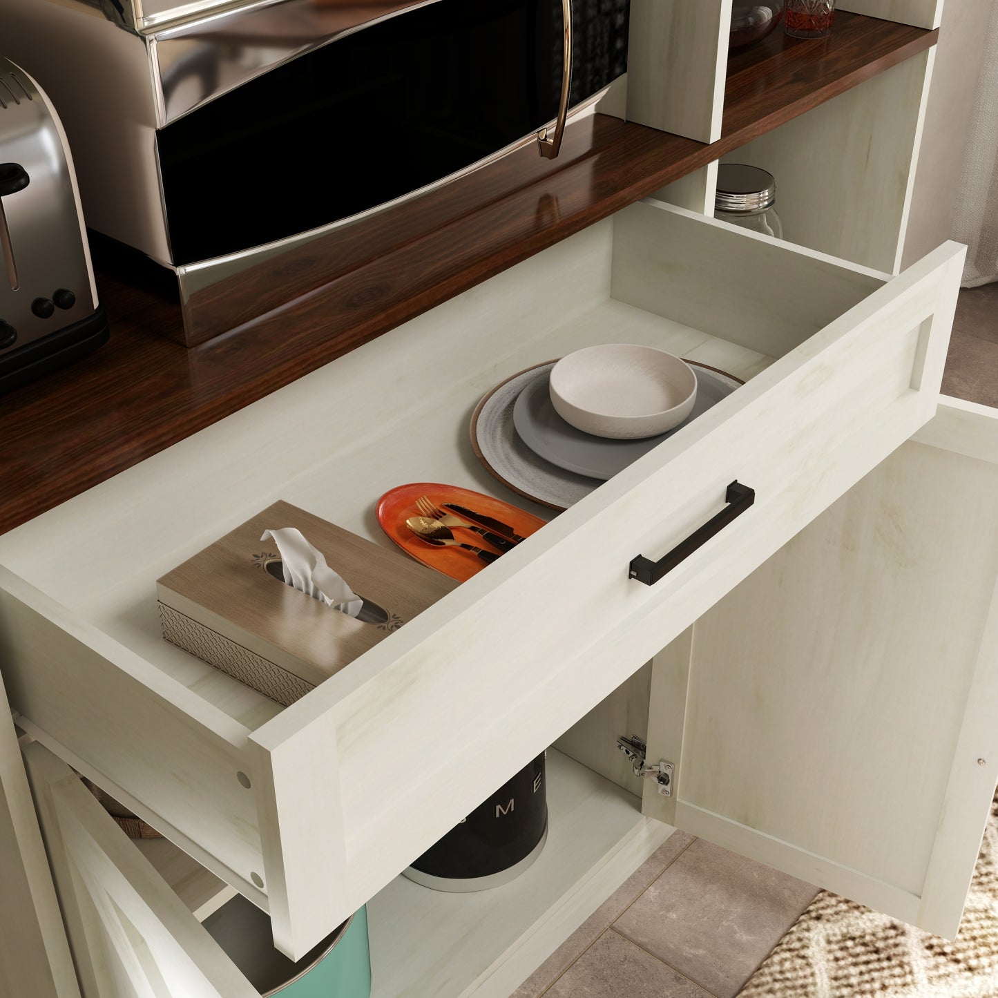 Calista Modern Multifunctional Pantry Sideboard