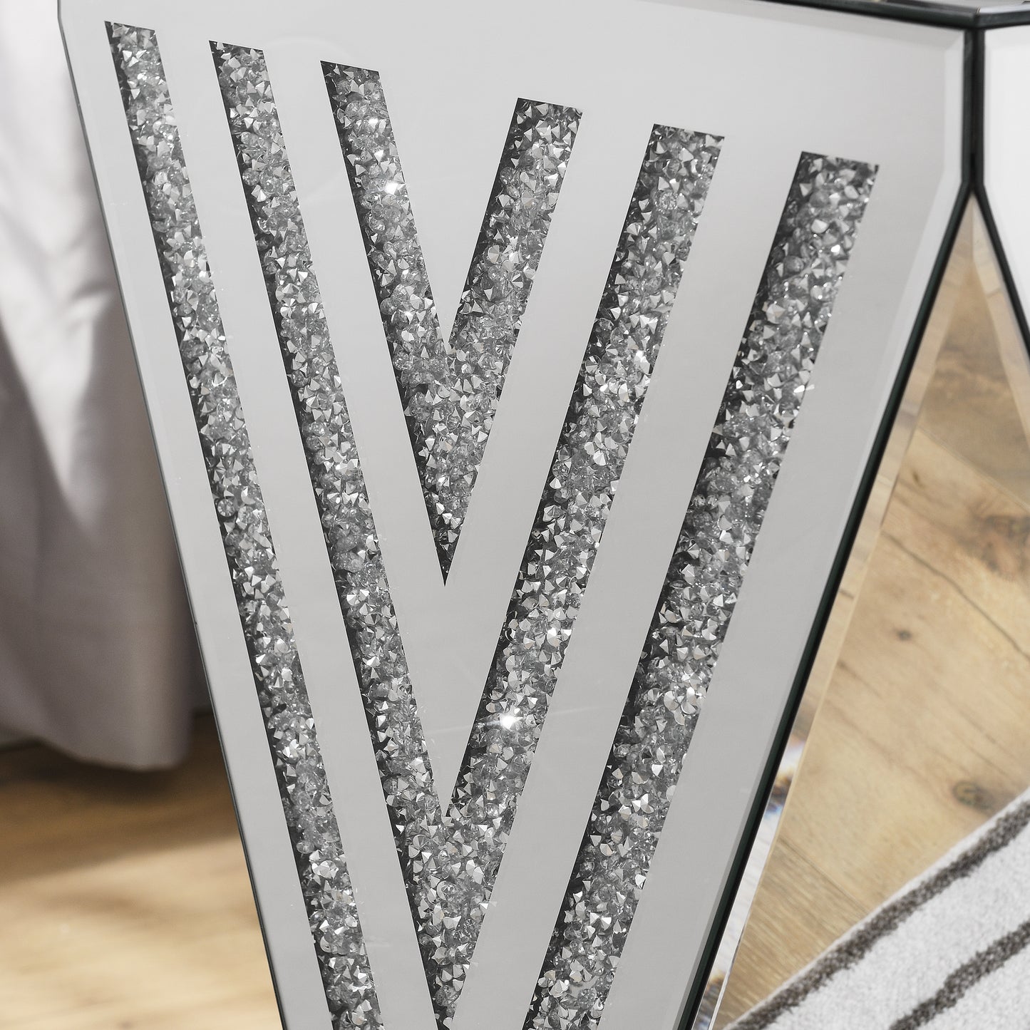 Calista Modern Mirror Side Table