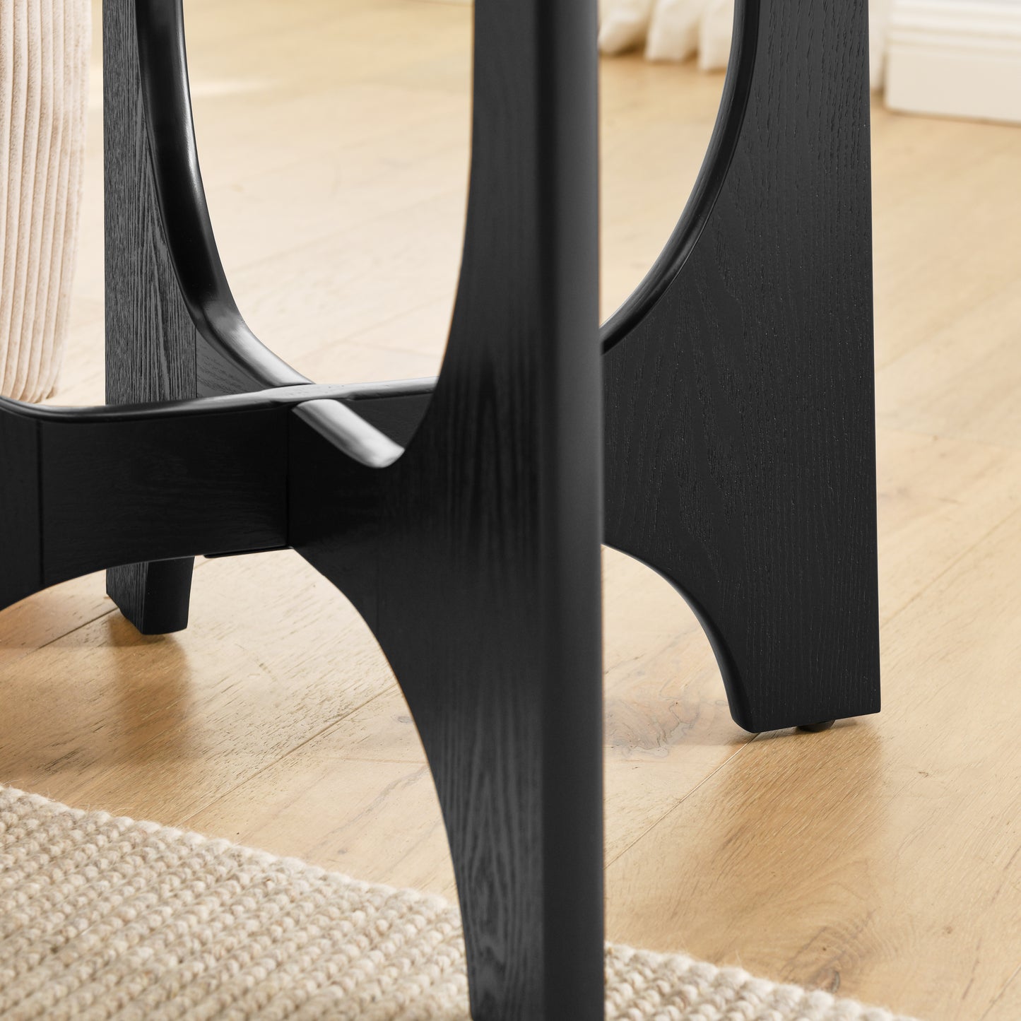 Somerset Contemporary Round Wooden Side Table