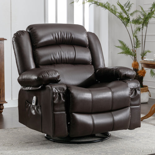 Mission Modern Massage Swivel Recliner Chair