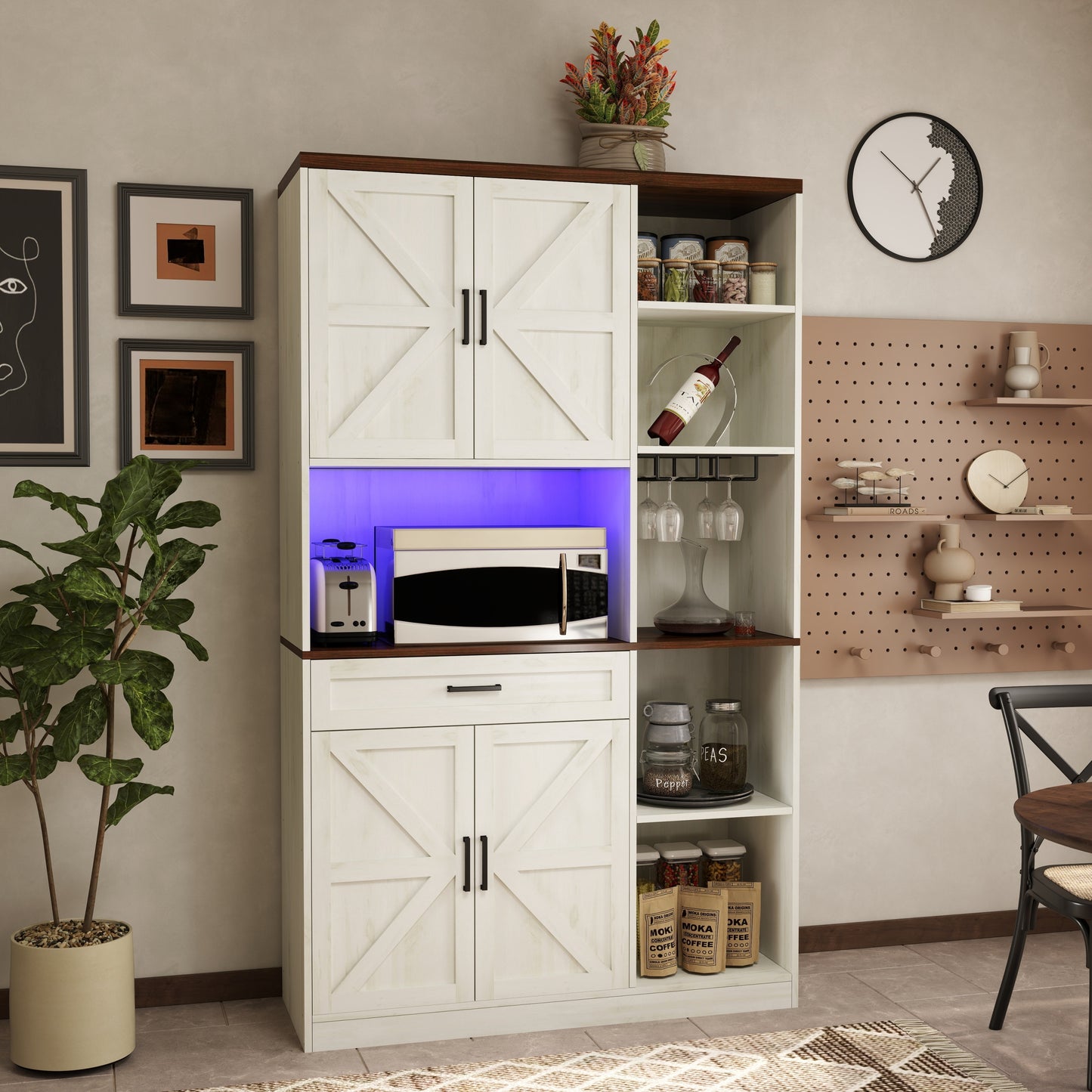Calista Modern Multifunctional Pantry Sideboard