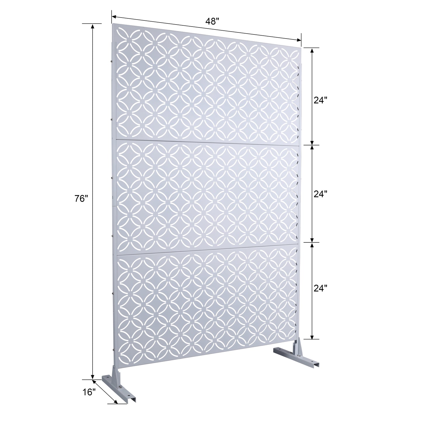 Jiron Industrial Metal Decorative Privacy Screen
