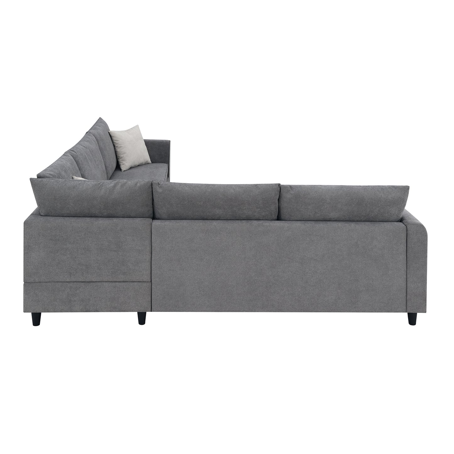 Elmcrest Modern Upholstered L-Shape Sofa