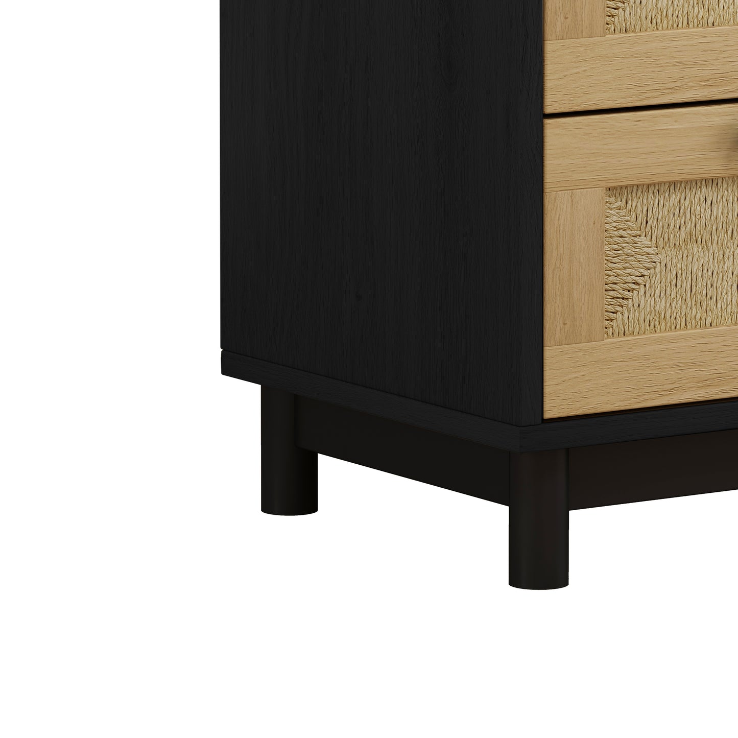 Lazzareschi Mid-Century Rope Woven Storage Cabinet