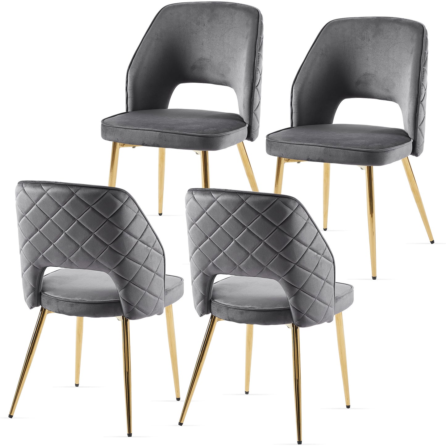 Jiron Modern Upholstered Velvet Dining Chairs