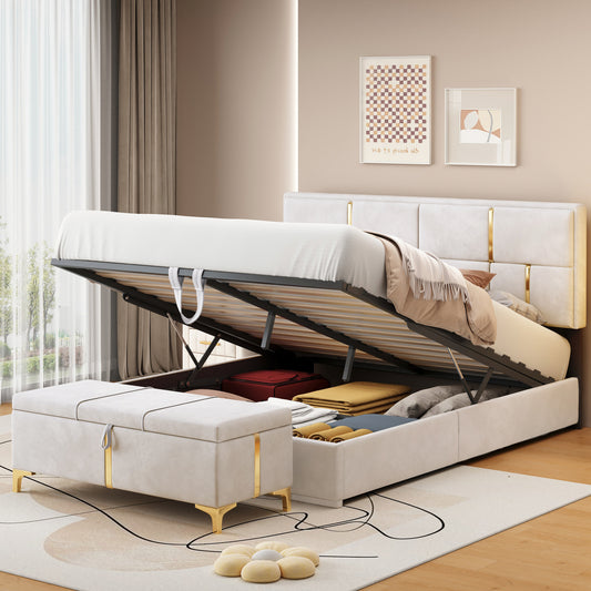 Westport Contemporary 2-Pieces Bedroom Sets Storage