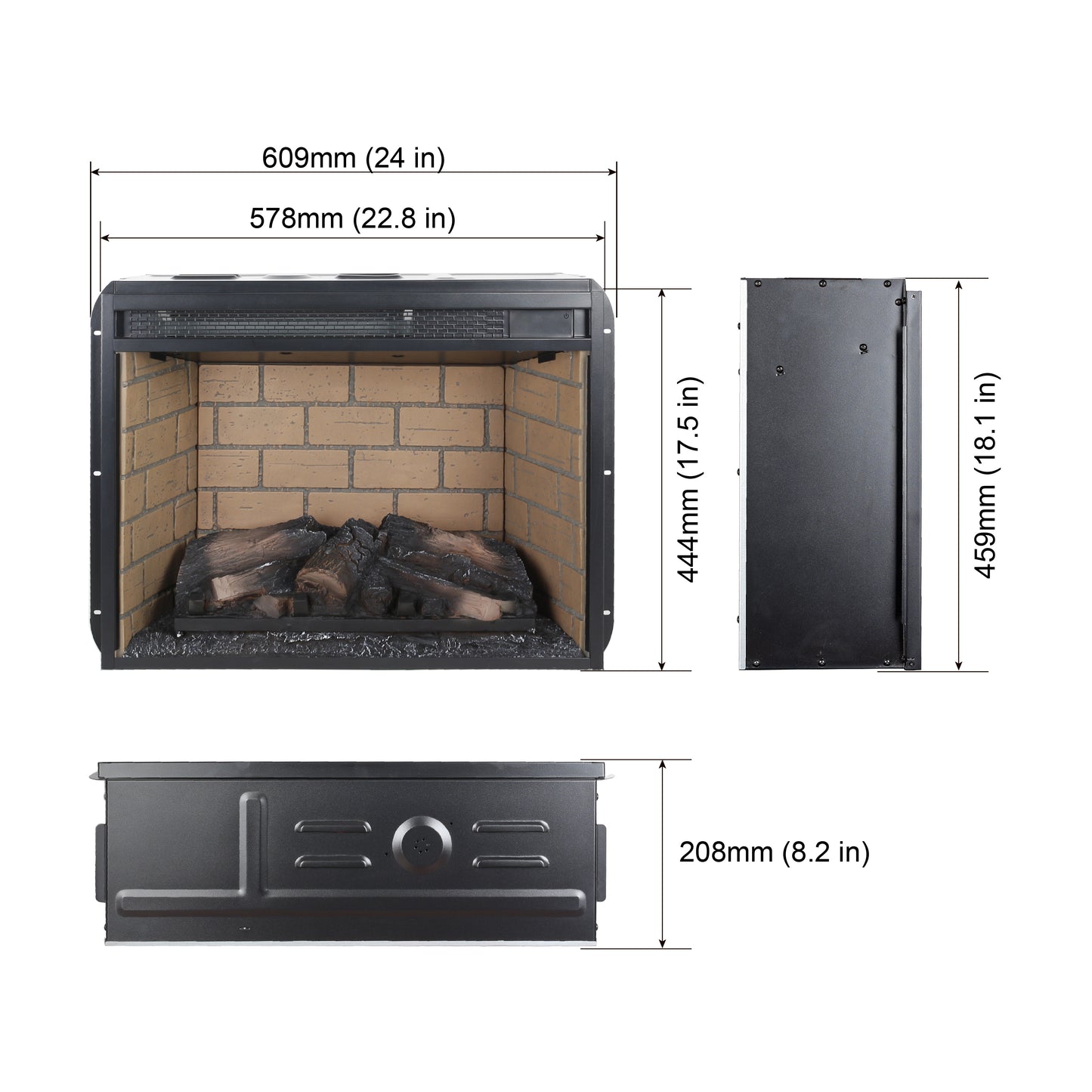 Silverleaf Craftsman Woodlog Fireplace Insert