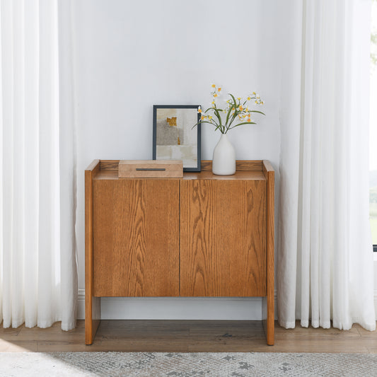 Kingsly Mid-Century Wood Storage Cabinet