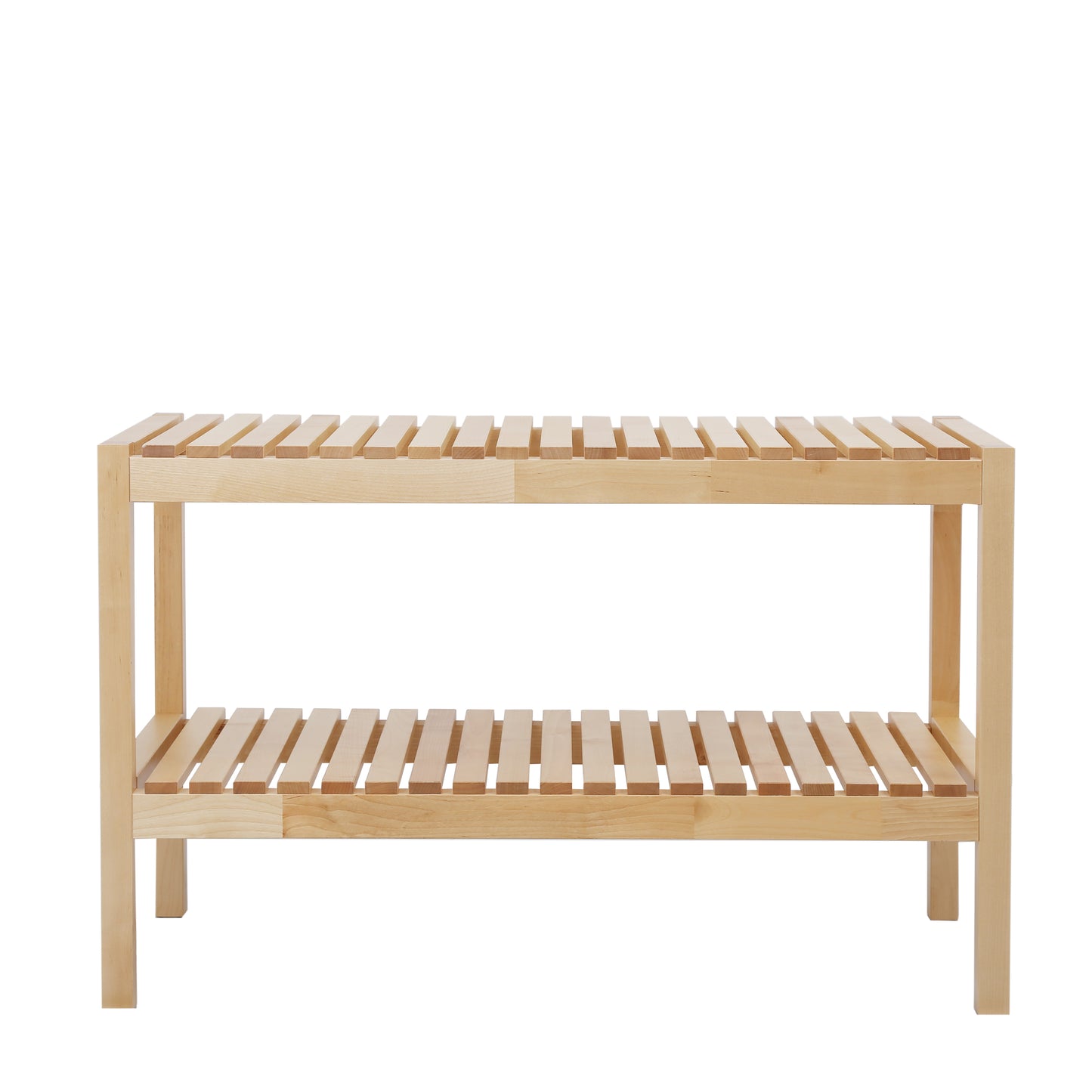 Healdsburg Craftsman Birch 3-Tier Shoe Bench