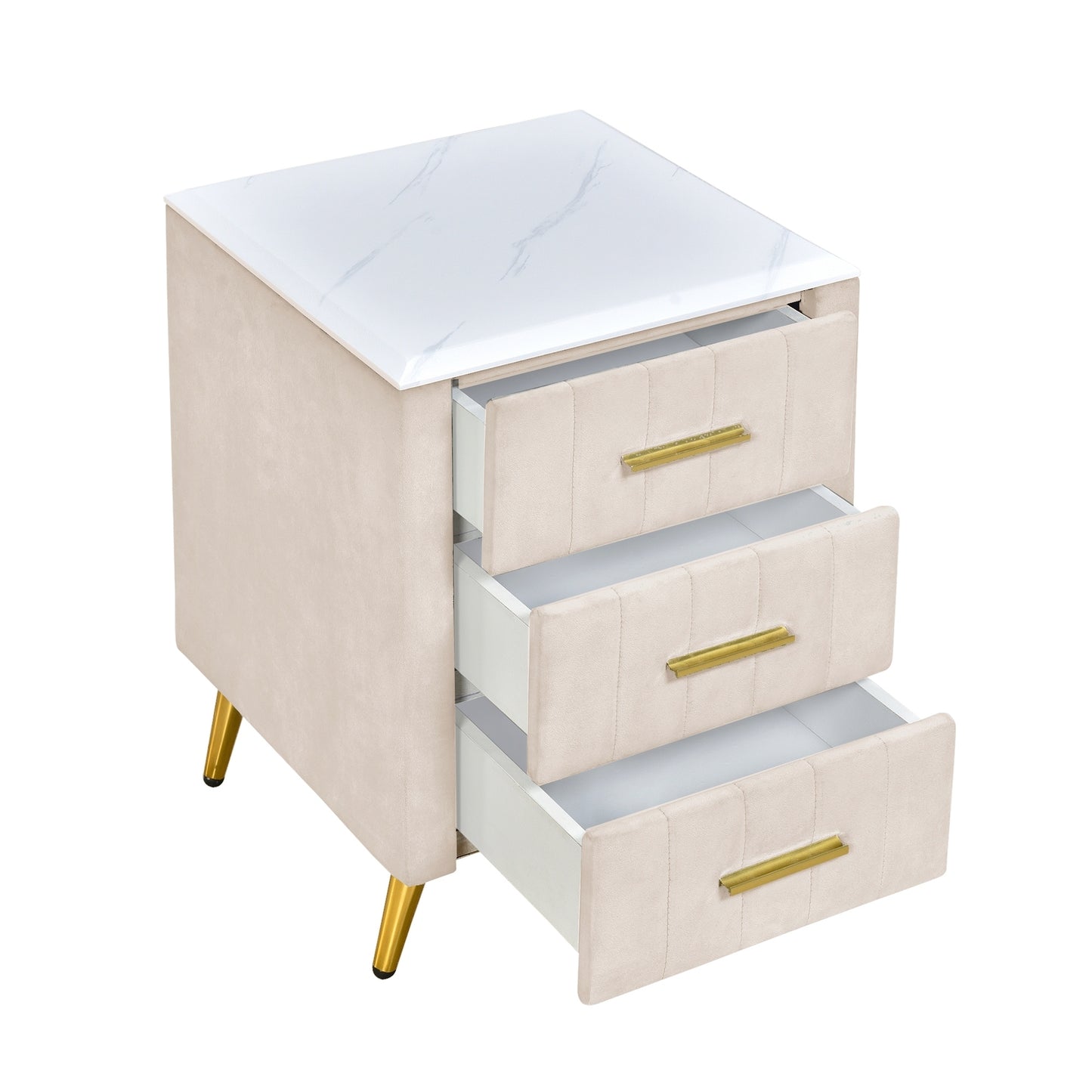 Kingsly Contemporary Elegant Wooden Drawer Nightstand