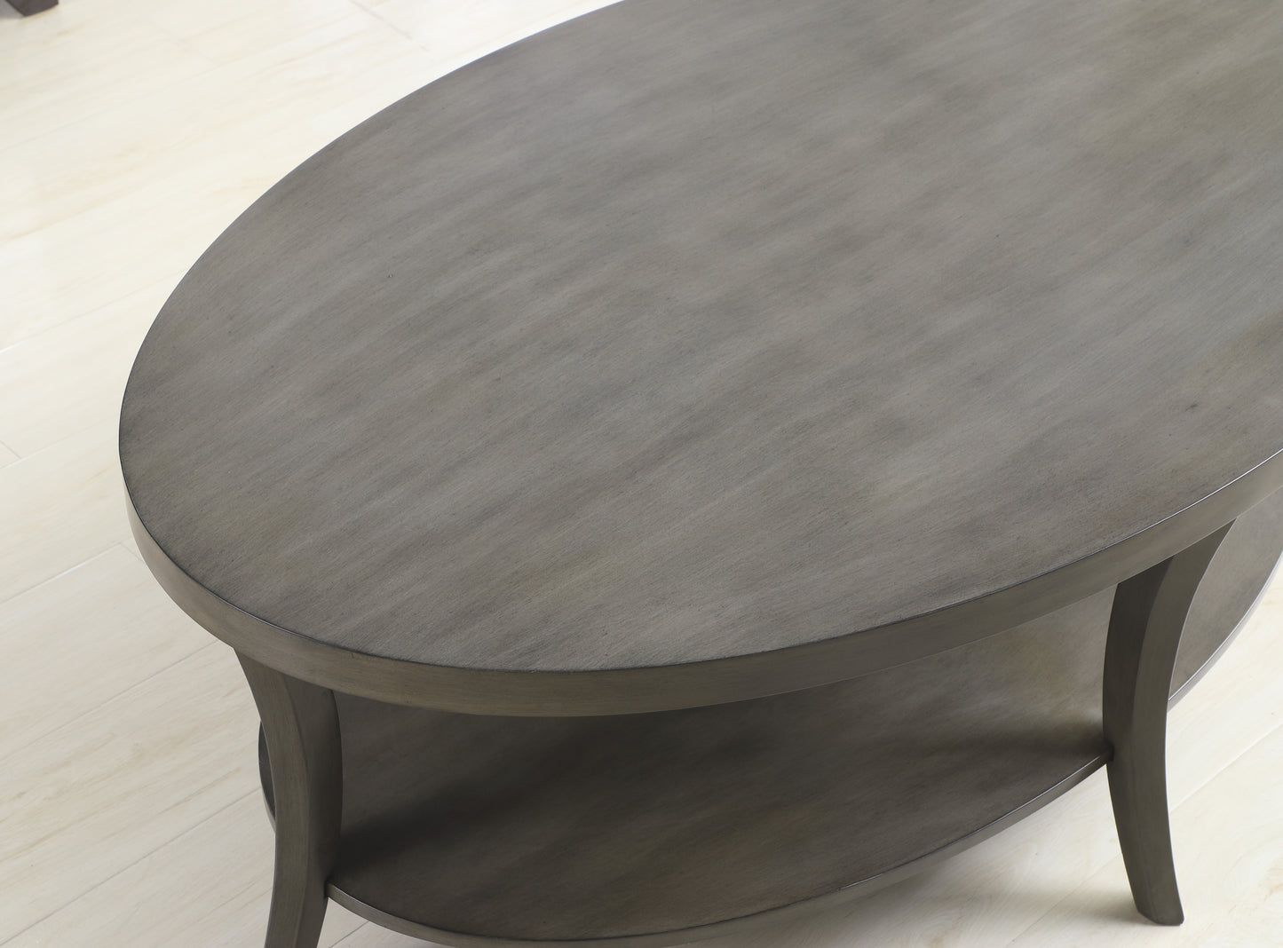 Justo Contemporary Oval Shelf Coffee Table