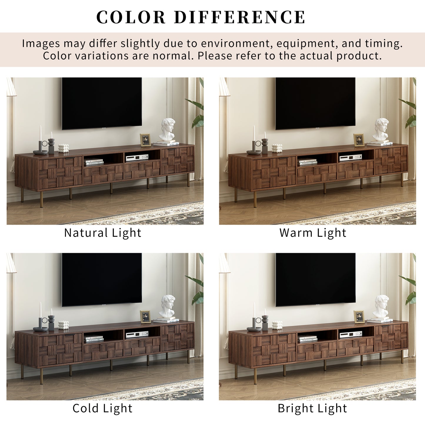 Justo Mid-Century Media Console Entertainment Center