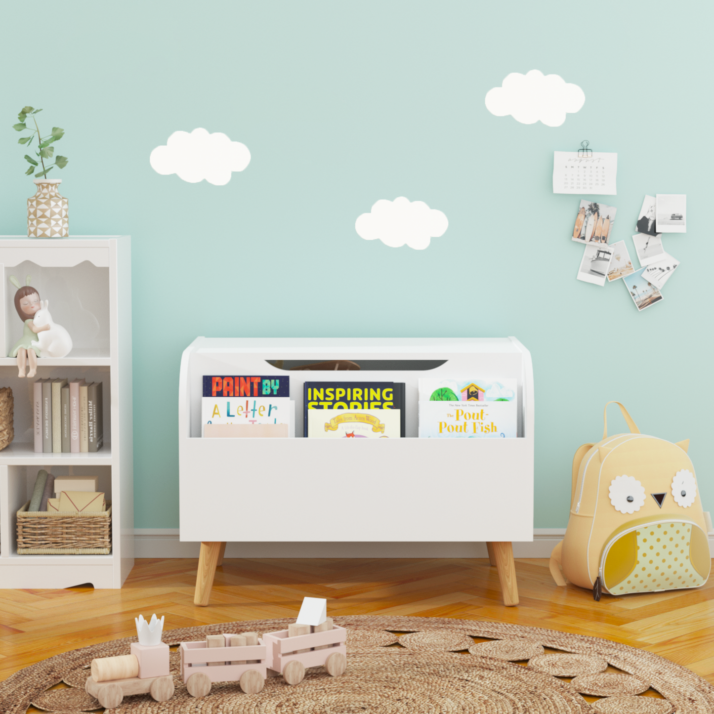 Cleo Craftsman Wooden Toy Organizer