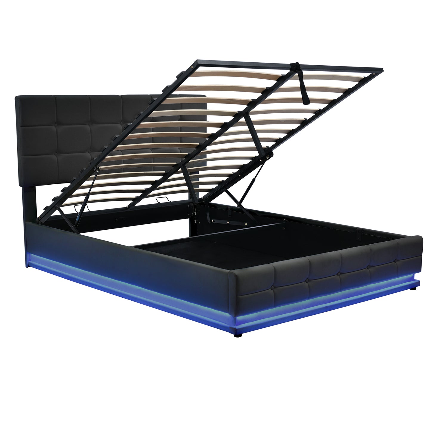 Napa Modern LED Storage Hydraulic Bedroom Set