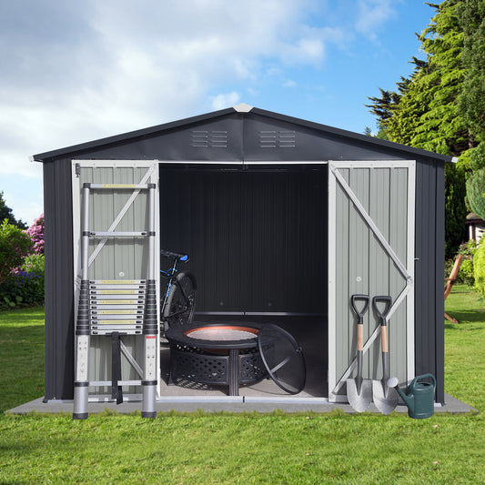 Cleo Industrial Metal Storage Shed