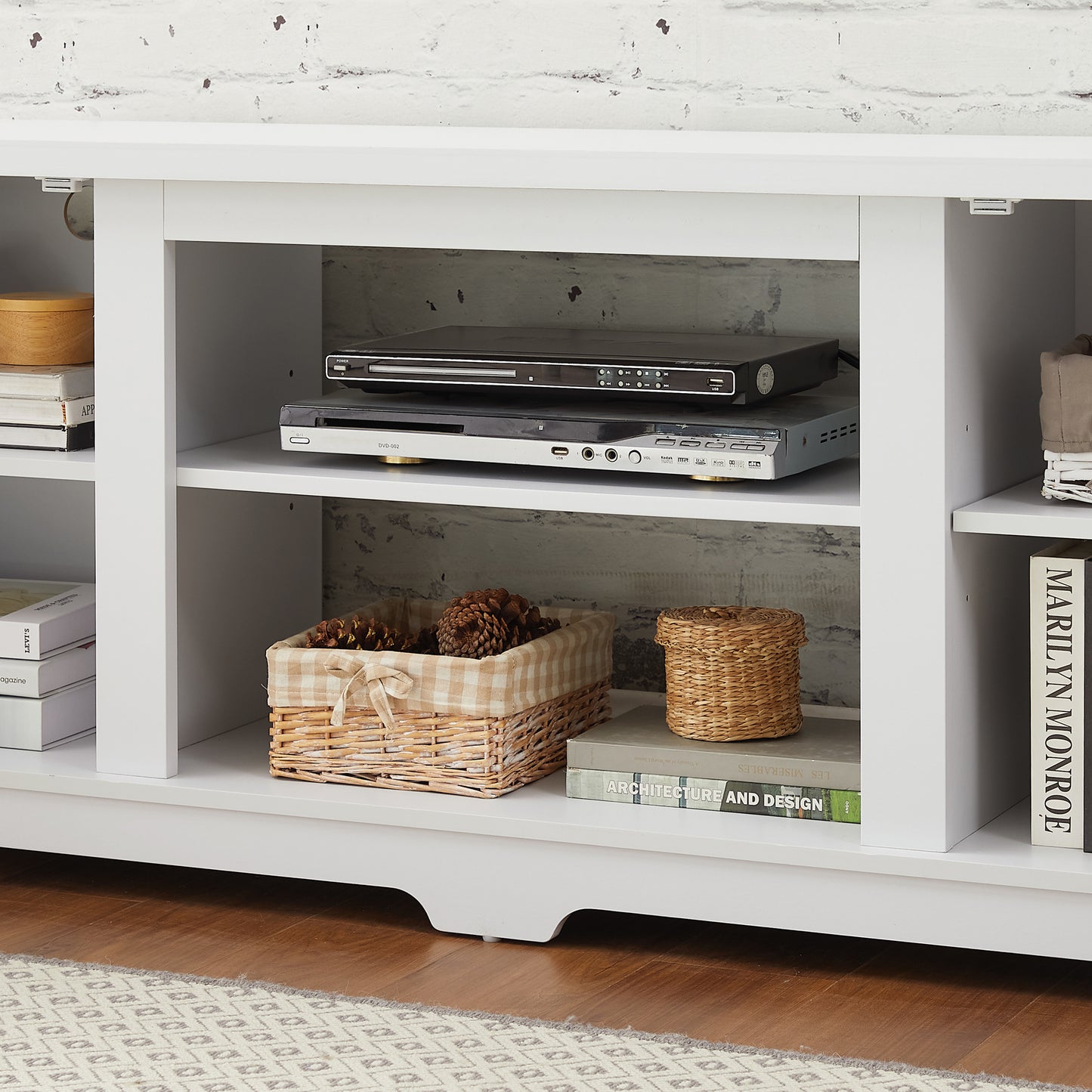 Fitch Modern Farmhouse Media Stand Entertainment