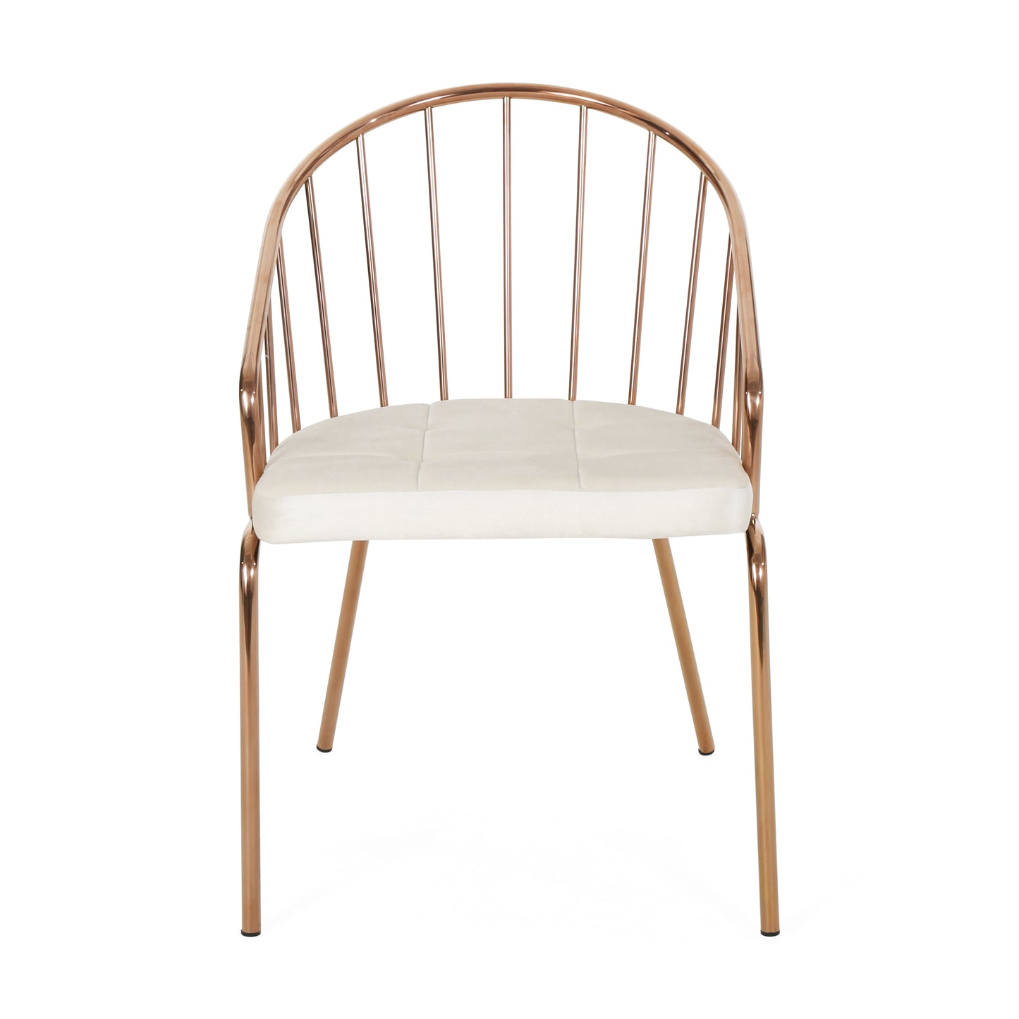 Niles Contemporary Steel Frame Velvet Dining Chair