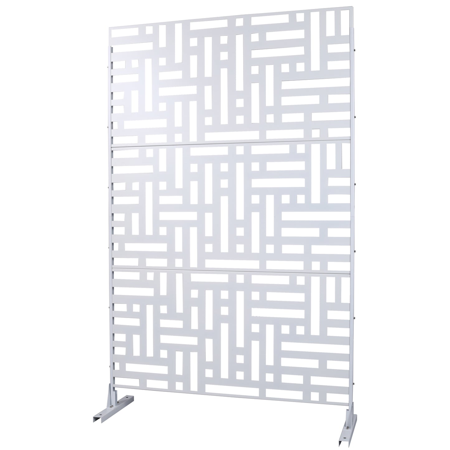Ghivi Industrial Freestanding Metal Privacy Screen