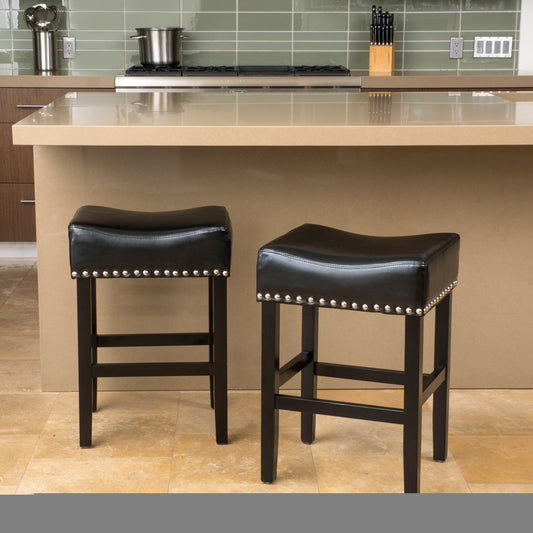 Marcel Modern Leather Counter Stools