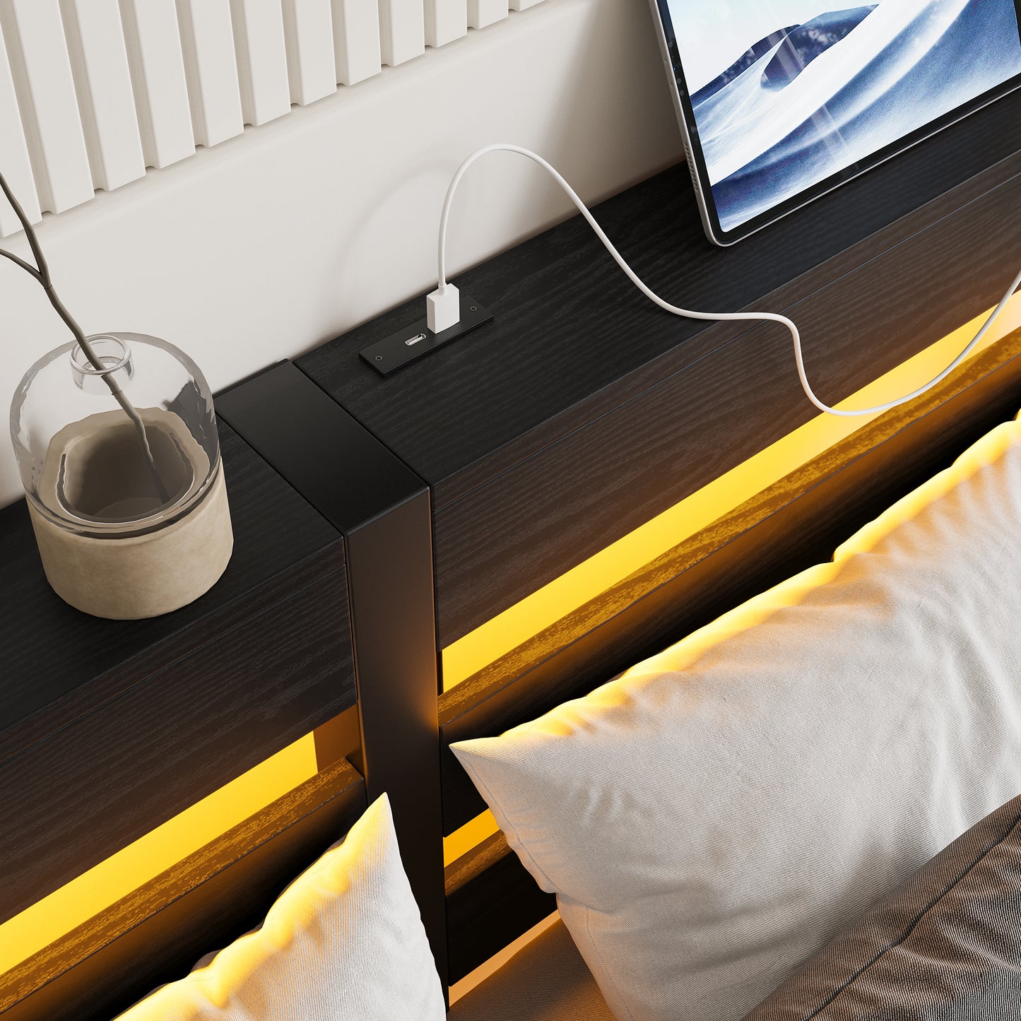 Amity Industrial Metal Storage Bed