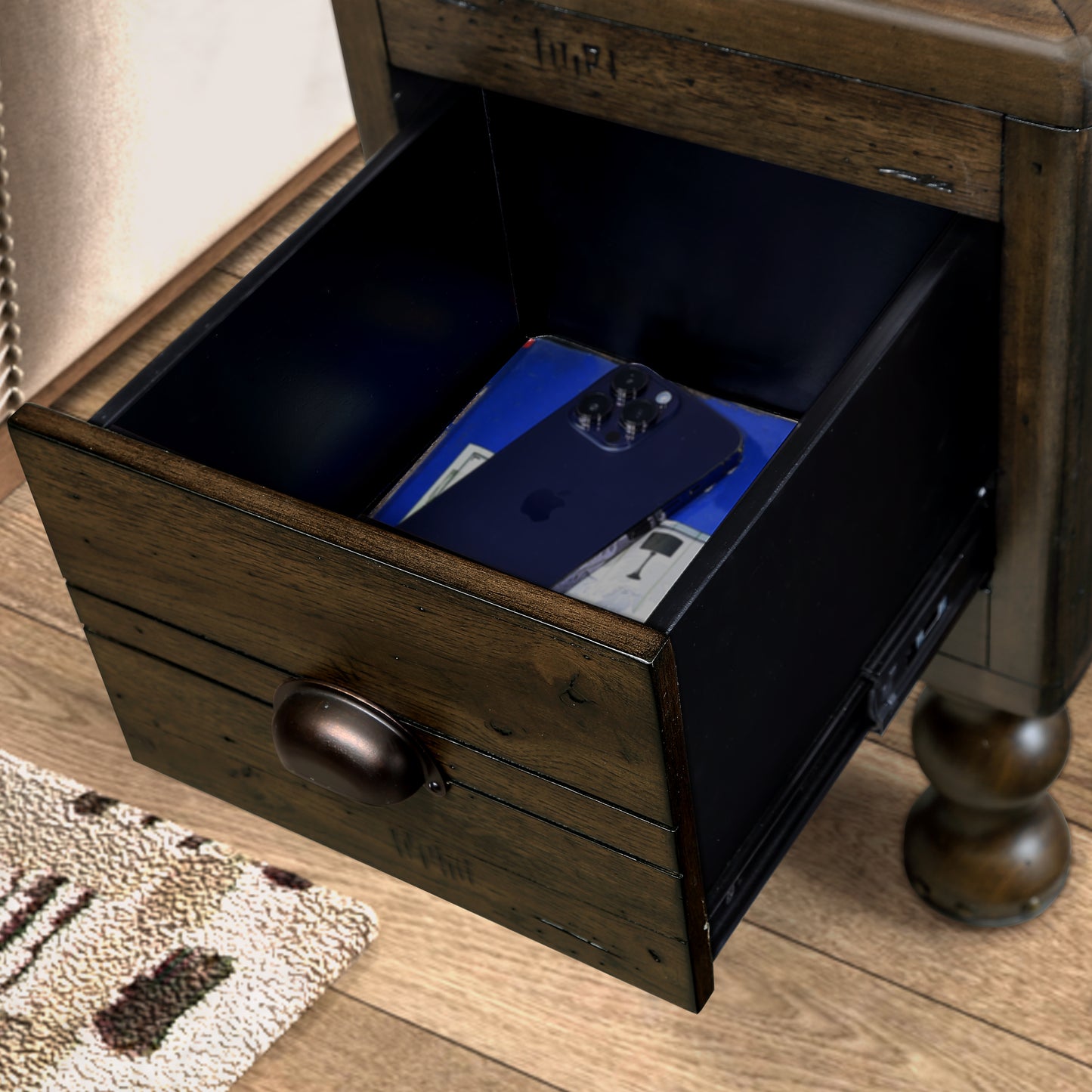 Niles Craftsman Solid Wood Side Table