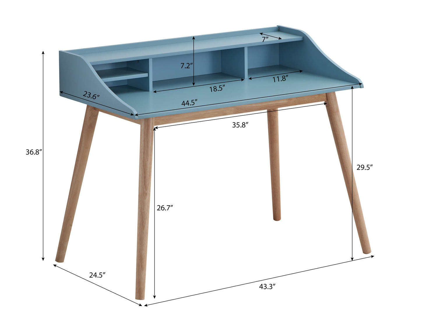 Luz Mid-Century Writing Desk