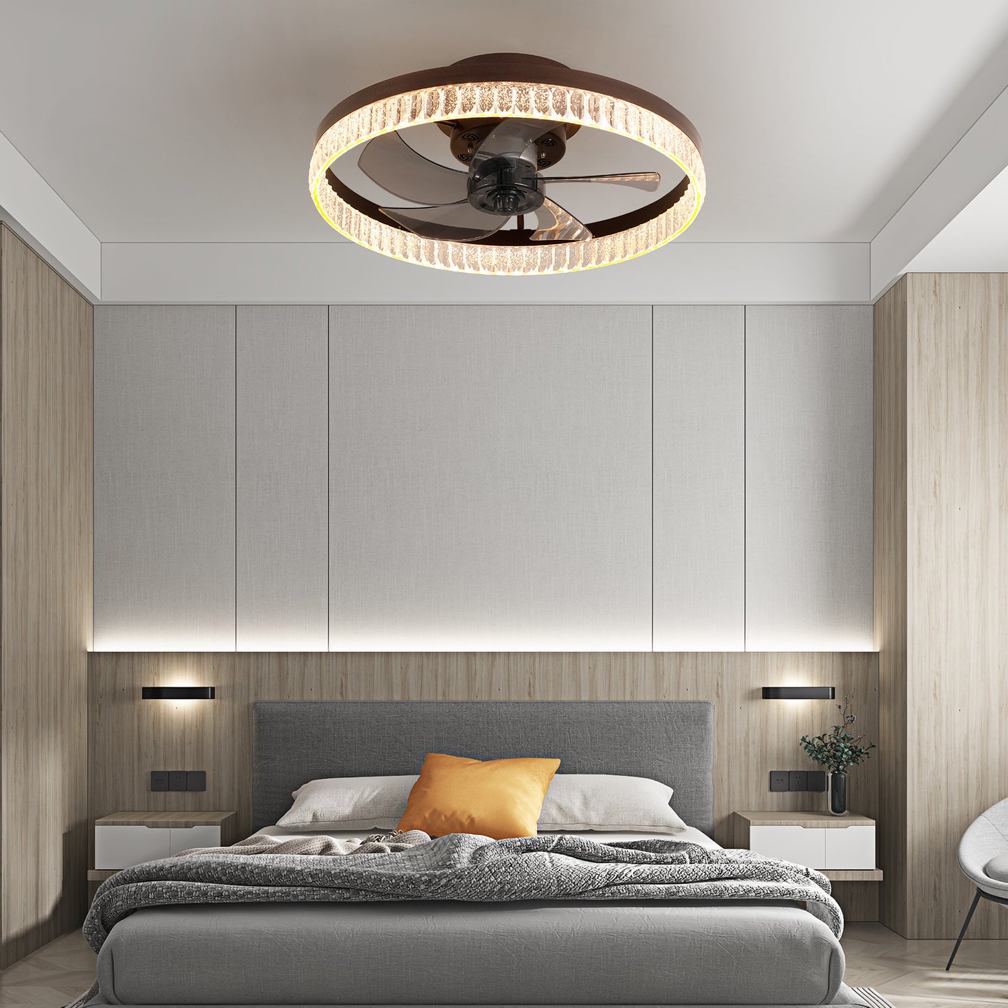 Healdsburg Modern LED Chandelier Fan