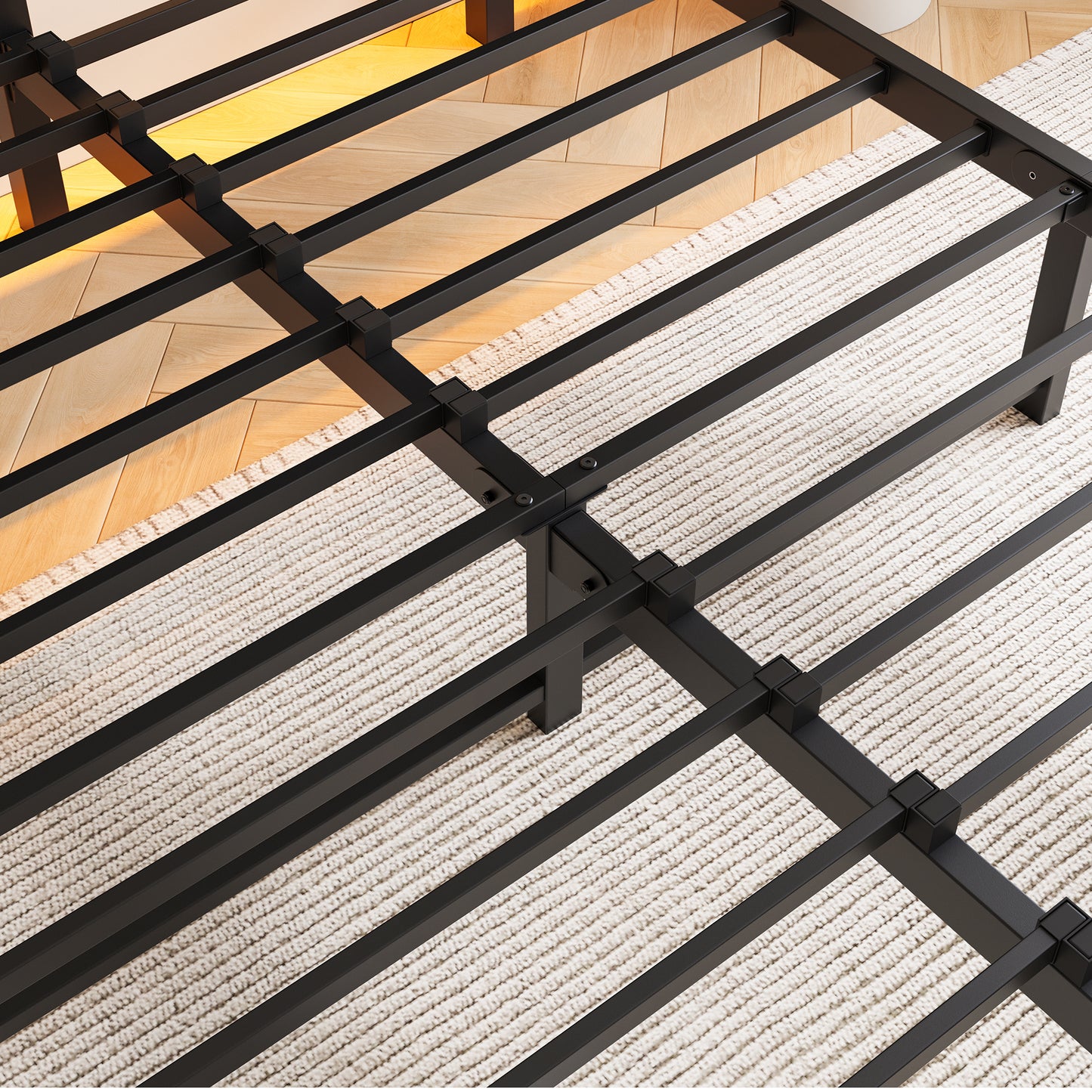 Amity Industrial Metal Storage Bed