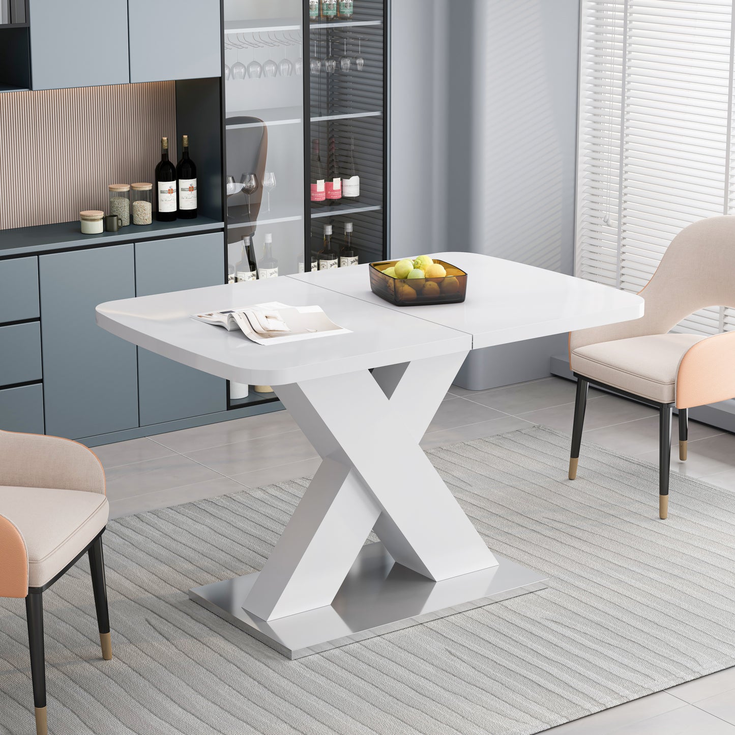 Irvington Modern Stretchable Dining Table