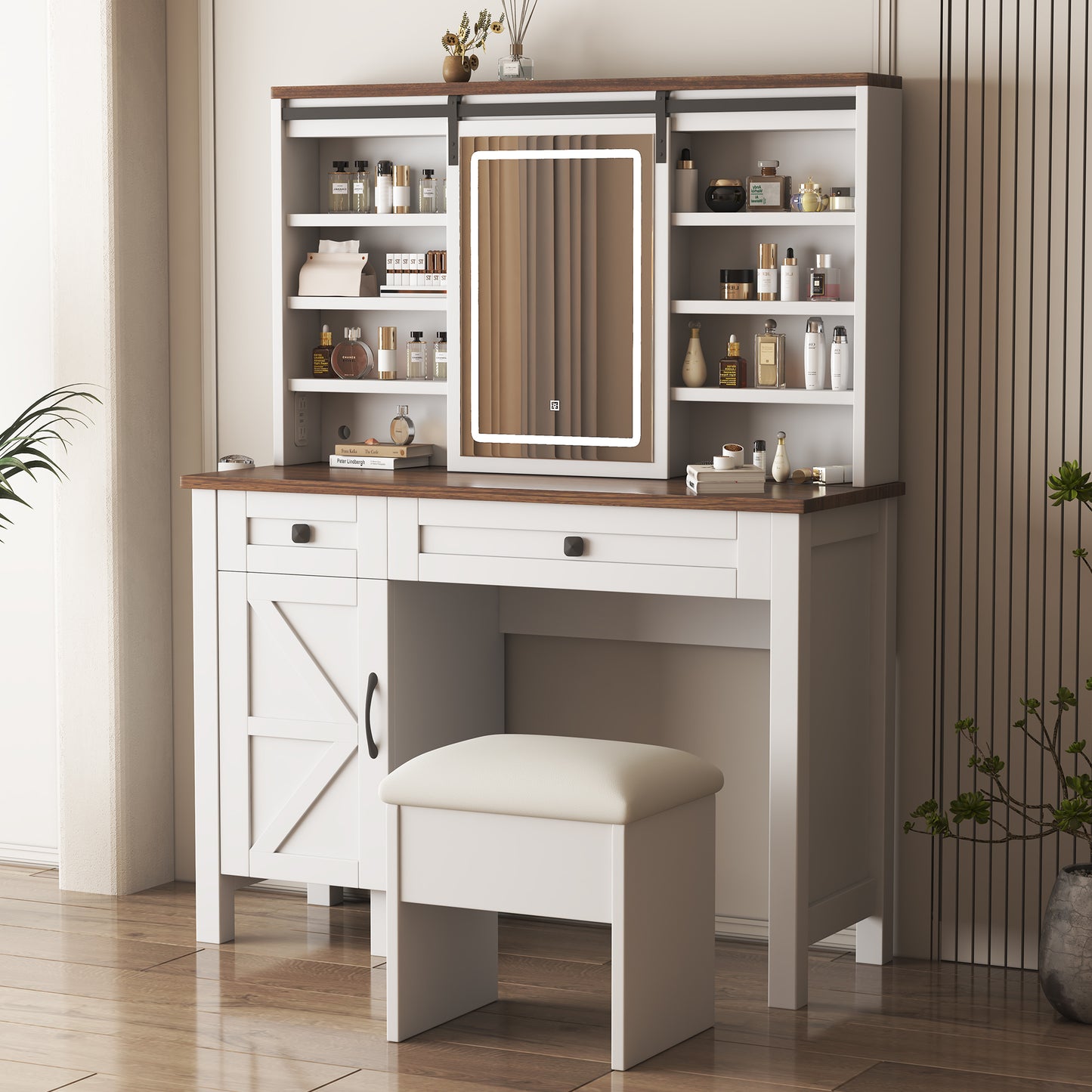 Fremont Craftsman Farmhouse Makeup Vanity Desk