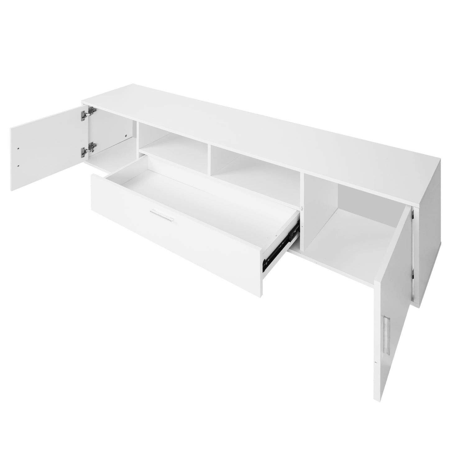 Justo Modern Stand with LED Lights Entertainment Table